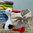Windeltorte Storch mit Bündel in Wunschfarbe