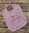 Binde-Lätzchen mit Namen rosa