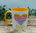 Tasse mit Namen Regenbogenherz in Wunschfarbe